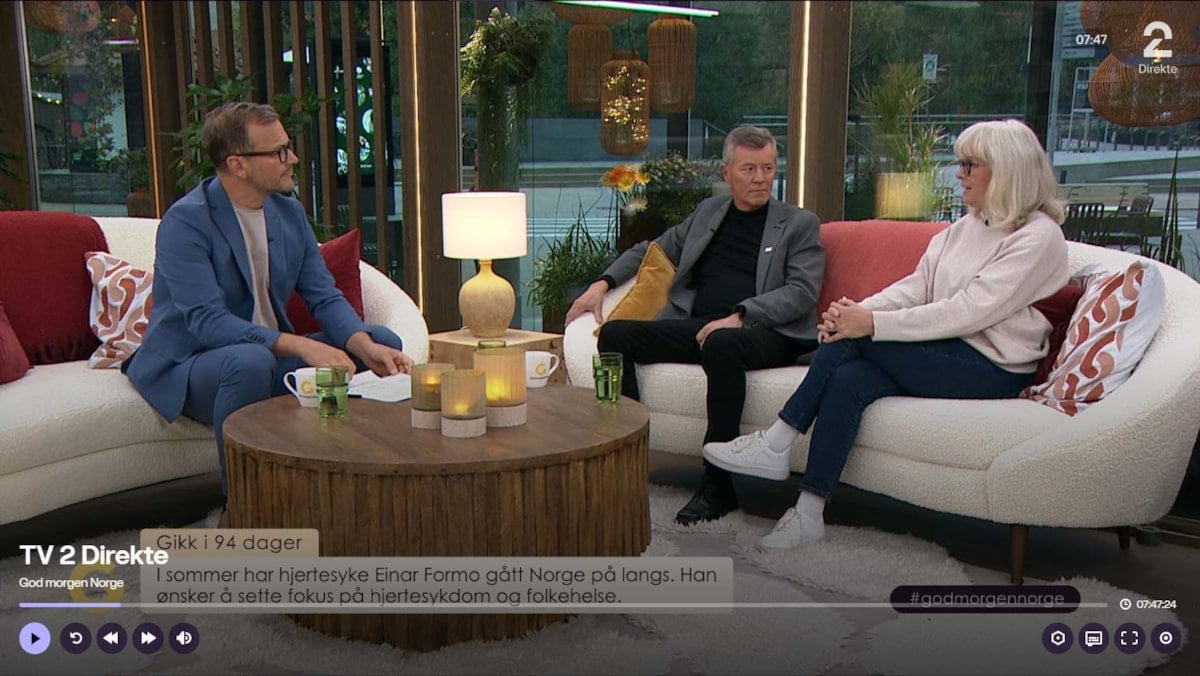 Einar Formoe og Mari Larsen på God Morgen Norge