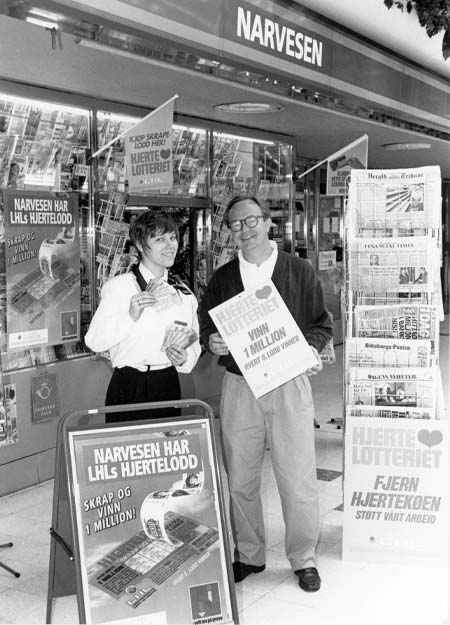 Loddsalg på Narvesen, 1990