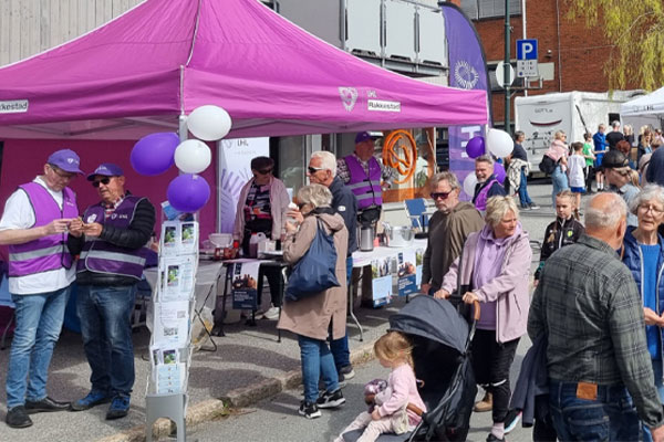 LHL har stand under Hjertejoggen i Rakkestad