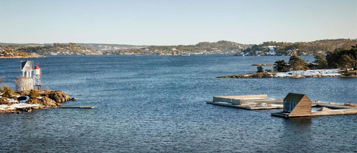 Utsikt fra Quality Hotel Skjærgården, Langesund