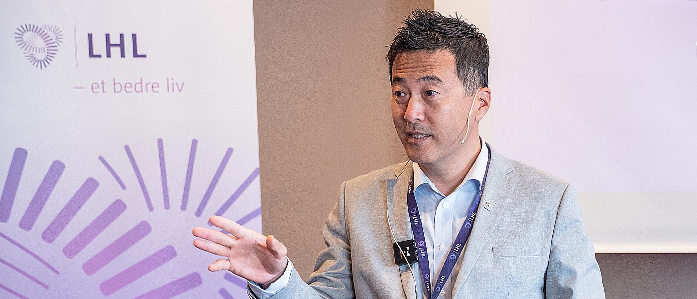 Magne Wang Fredriksen på talerstolen