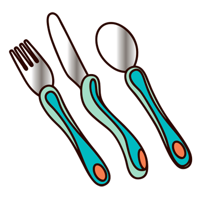 spesielle kniver og gafler