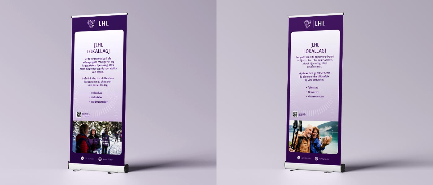 Bilde av to ulike rollups til lokallag