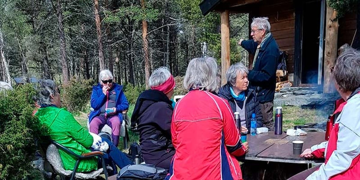 Gågruppe i LHL Røros på tur