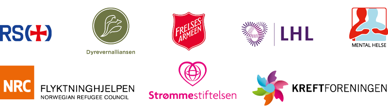 Logoene til alle organisasjonene som er til stede p&aring; arrangementet