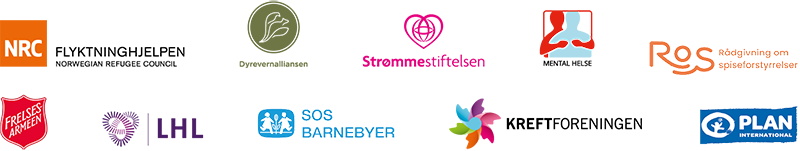 Logo til organisasjonene som deltar