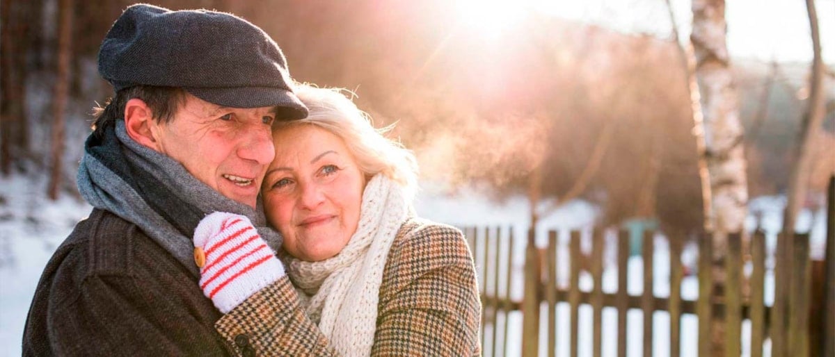 Par på tur, vinter